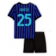 Inter Milan Manuel Akanji #25 Replike Domaci Dres za djecu 2025-26 Kratak Rukav (+ Kratke hlače)